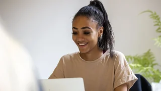 Apprentice on laptop