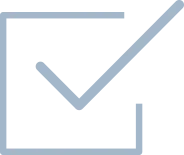 Icon with outline of check box and tick mark