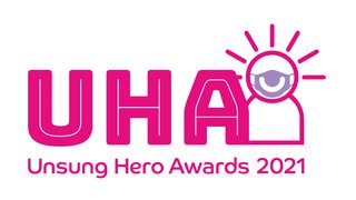 Logo for the Unsung Hero Awards 2021