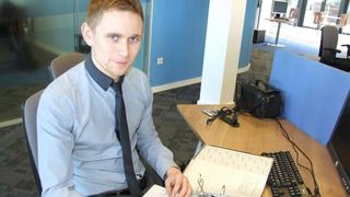 Course Tutor on his desk