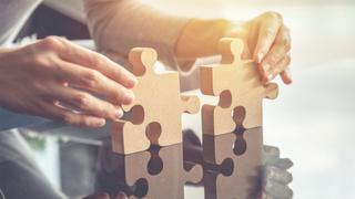Jigsaw pieces fitting together