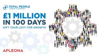 Apleona £1million in 100 days logo