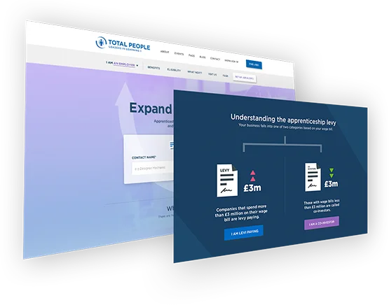 Slides showing the apprenticeship levy process