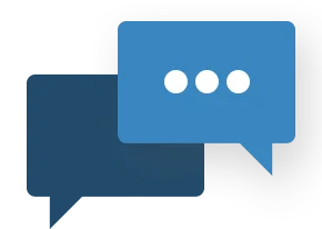 Icon with speech bubbles