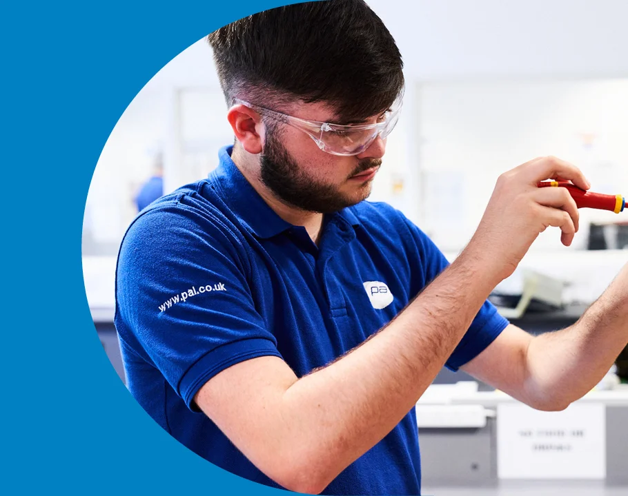 Engineer working on a electric socket