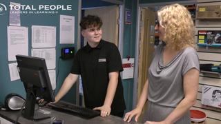 Ross talking with his tutor