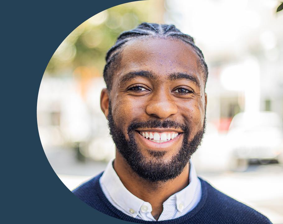 A man smiling