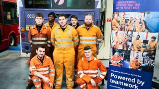 First Bus apprentice engineers