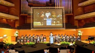 Graduation stage at Bridgewater Hall