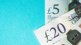 A £20 and £5 note
