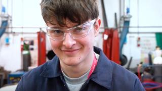Engineering apprentice Callum Walker.